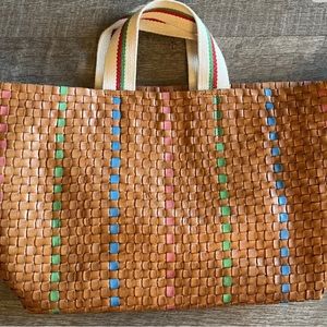 Clare V Vivier Woven Leather
Bateau Tote Bag